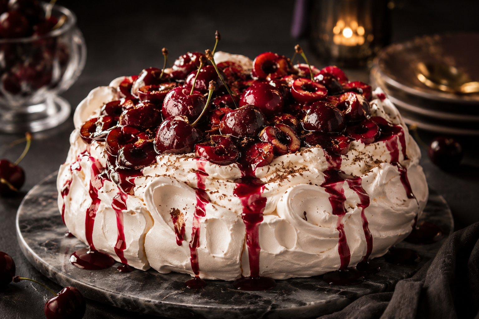La Pavlova cerise